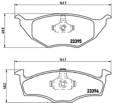 BREMBO Sada brzdových platničiek kotúčovej brzdy P85055 1