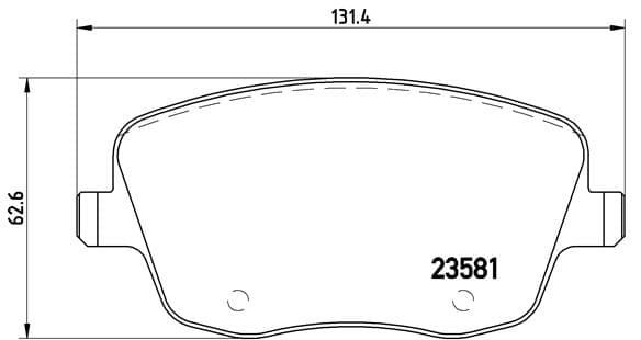 BREMBO Sada brzdových platničiek kotúčovej brzdy P85057 1