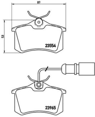 BREMBO Sada brzdových platničiek kotúčovej brzdy P85058 1