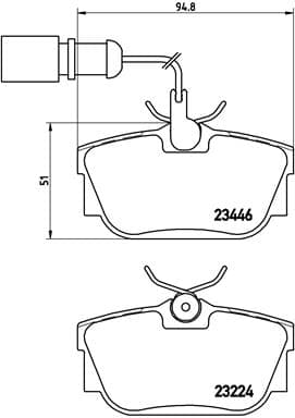 BREMBO Sada brzdových platničiek kotúčovej brzdy P85059 1