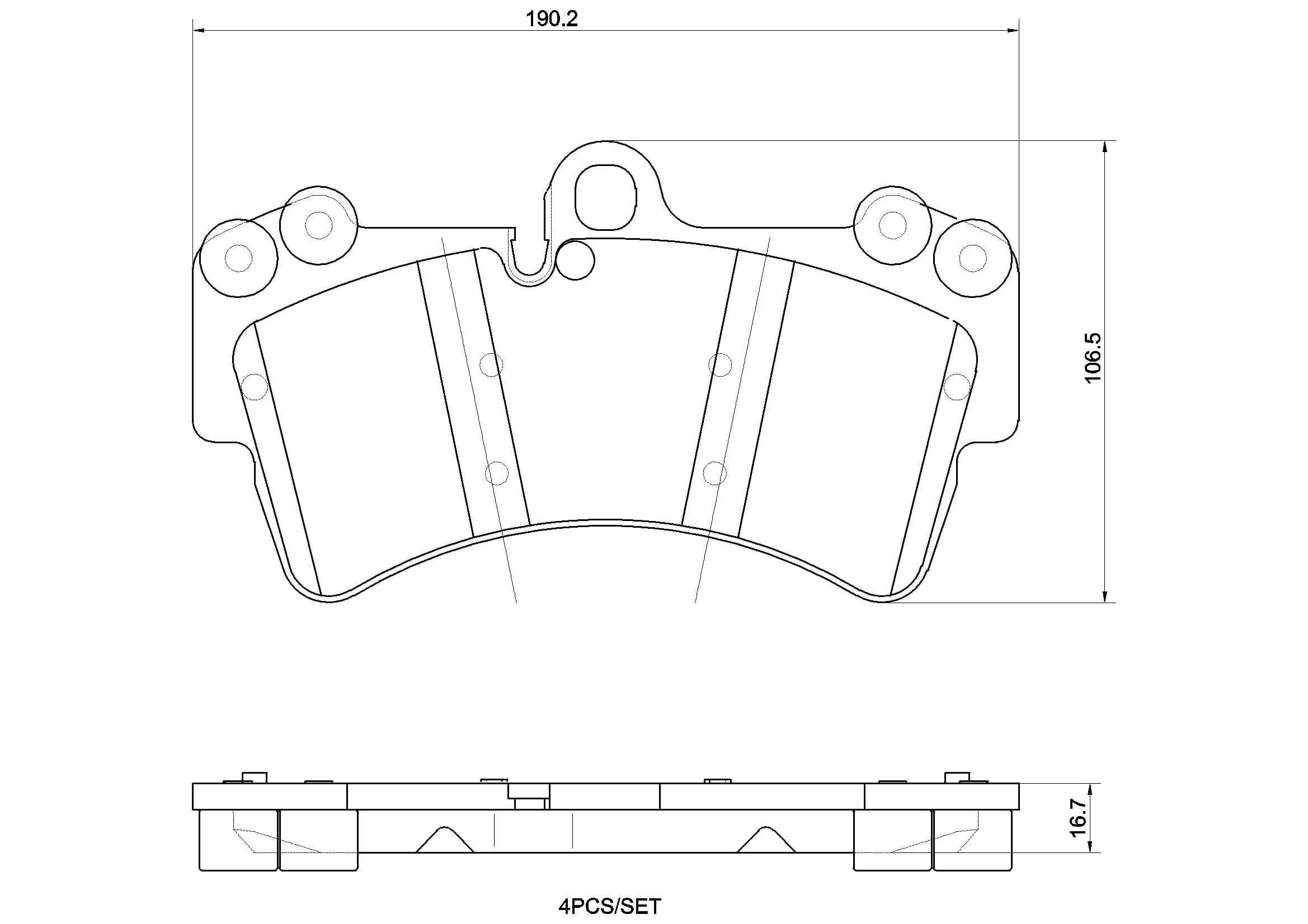 BREMBO Sada brzdových platničiek kotúčovej brzdy P 85 065X 1