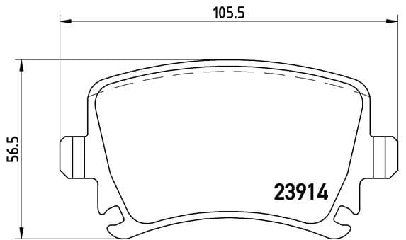 BREMBO Sada brzdových platničiek kotúčovej brzdy P85073 1