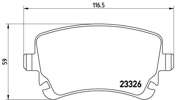 BREMBO Sada brzdových platničiek kotúčovej brzdy P85076 1
