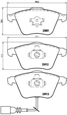 BREMBO Sada brzdových platničiek kotúčovej brzdy P85079 1
