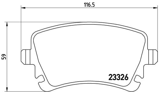 BREMBO Sada brzdových platničiek kotúčovej brzdy P85083 1