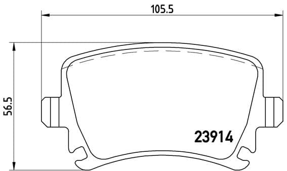 BREMBO Sada brzdových platničiek kotúčovej brzdy P85095 1