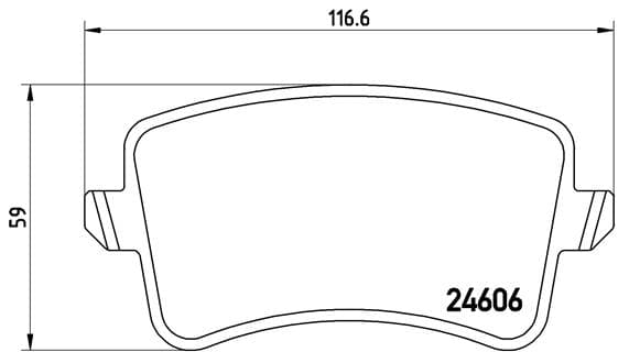 BREMBO Sada brzdových platničiek kotúčovej brzdy P85099 1
