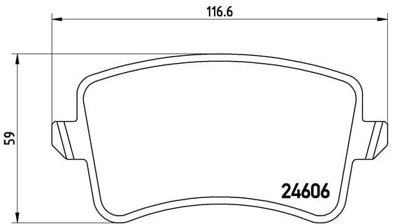 BREMBO Sada brzdových platničiek kotúčovej brzdy P85100 1