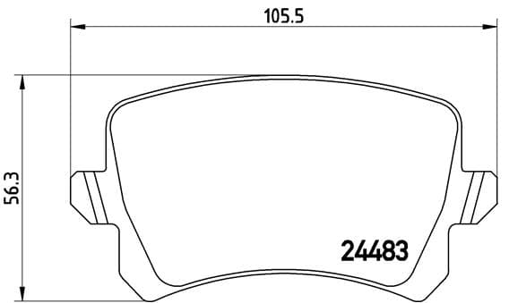 BREMBO Sada brzdových platničiek kotúčovej brzdy P85108 1