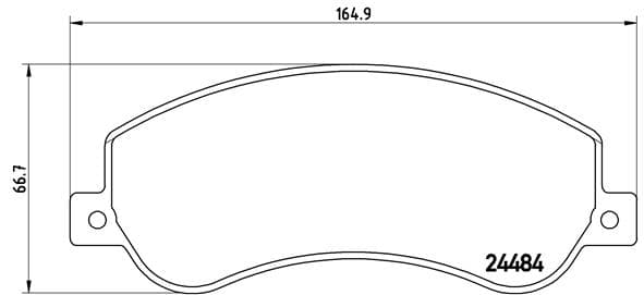 BREMBO Sada brzdových platničiek kotúčovej brzdy P85115 1