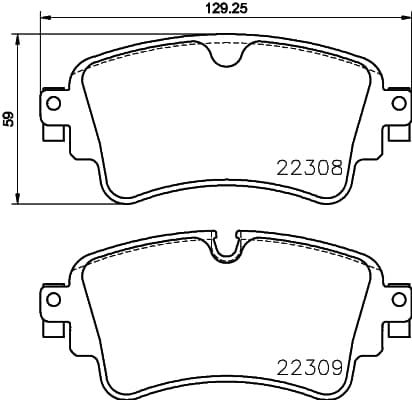 BREMBO Sada brzdových platničiek kotúčovej brzdy P85154 1