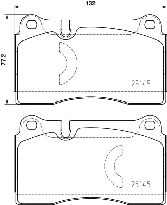 BREMBO Sada brzdových platničiek kotúčovej brzdy P 85 159 1