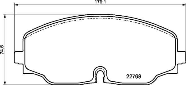 BREMBO Sada brzdových platničiek kotúčovej brzdy P85176 1