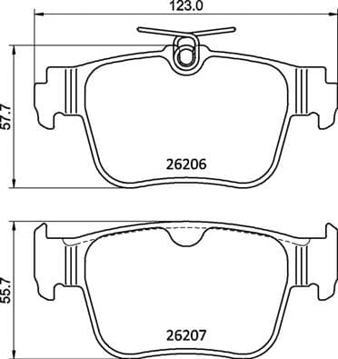 BREMBO Sada brzdových platničiek kotúčovej brzdy P 85 184 1