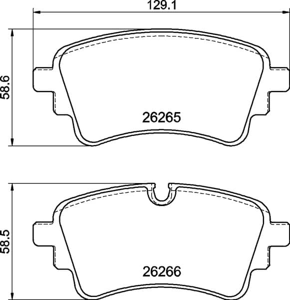 BREMBO Sada brzdových platničiek kotúčovej brzdy P 85 185 1