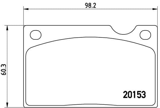 BREMBO Sada brzdových platničiek kotúčovej brzdy P86003 1