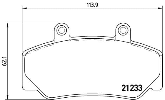 BREMBO Sada brzdových platničiek kotúčovej brzdy P86006 1