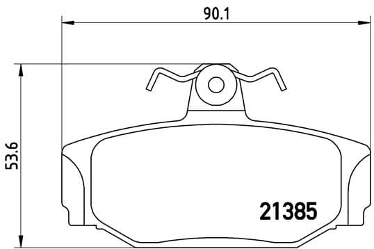 BREMBO Sada brzdových platničiek kotúčovej brzdy P86009 1