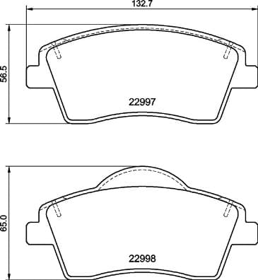 BREMBO Sada brzdových platničiek kotúčovej brzdy P 86 033 1