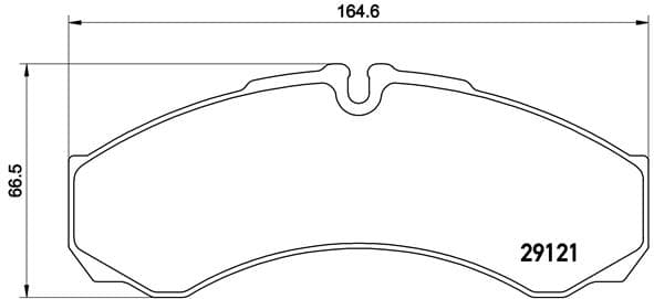 BREMBO Sada brzdových platničiek kotúčovej brzdy PA6021 1