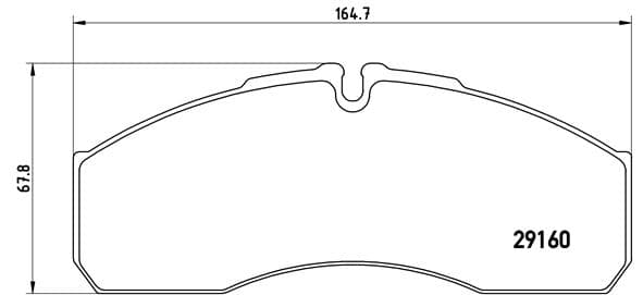 BREMBO Sada brzdových platničiek kotúčovej brzdy PA6022 1