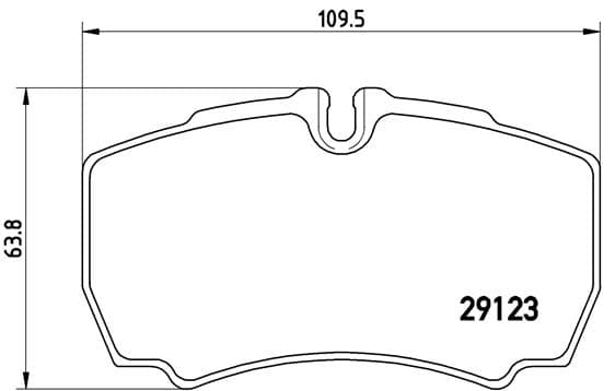 BREMBO Sada brzdových platničiek kotúčovej brzdy PA6023 1
