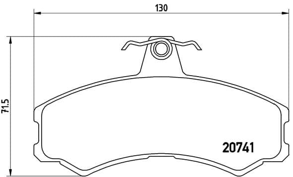 BREMBO Sada brzdových platničiek kotúčovej brzdy PA6024 1