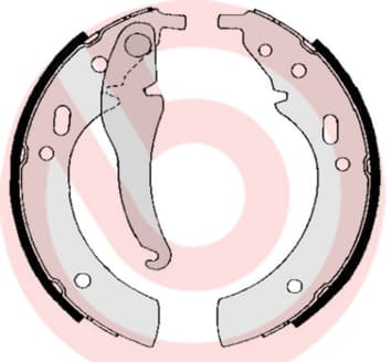 BREMBO Sada brzdových čeľustí S06501 1