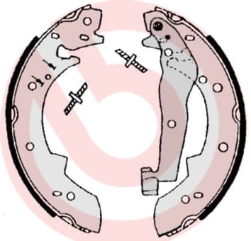 BREMBO Sada brzdových čeľustí S06504 1