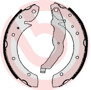 BREMBO Sada brzdových čeľustí S06506 1