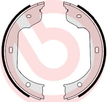 BREMBO Sada brzd. čeľustí parkov. brzdy S06511 1