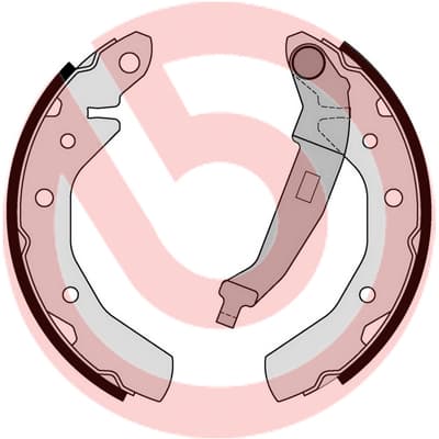 BREMBO Sada brzdových čeľustí S10517 1