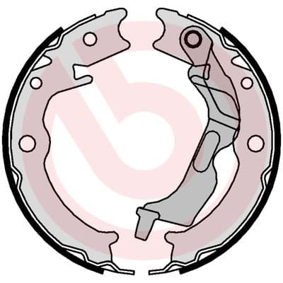 BREMBO Sada brzd. čeľustí parkov. brzdy S 10 520 1