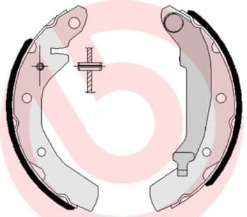 BREMBO Sada brzdových čeľustí S15501 1