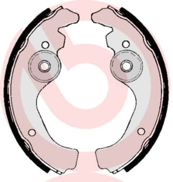BREMBO Sada brzdových čeľustí S23502 1