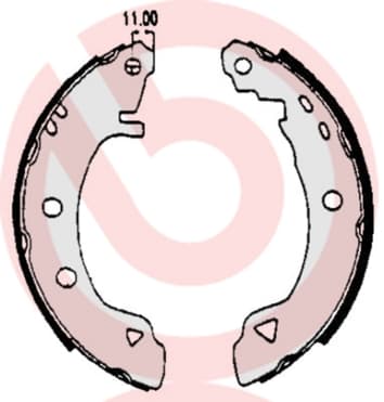 BREMBO Sada brzdových čeľustí S23508 1