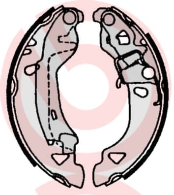 BREMBO Sada brzdových čeľustí S23513 1