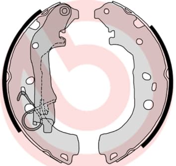 BREMBO Sada brzdových čeľustí S23518 1