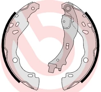 BREMBO Sada brzdových čeľustí S23523 1