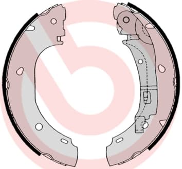 BREMBO Sada brzdových čeľustí S23525 1