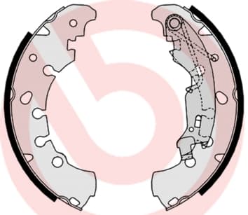 BREMBO Sada brzdových čeľustí S23530 1