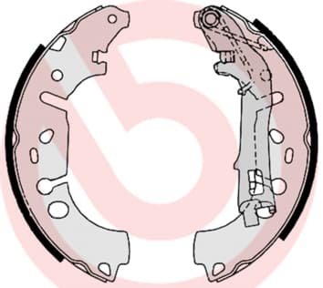 BREMBO Sada brzdových čeľustí S23531 1