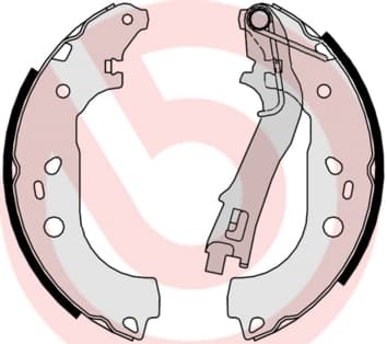 BREMBO Sada brzdových čeľustí S 23 533 1