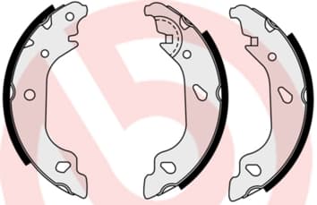 BREMBO Sada brzdových čeľustí S23551 1