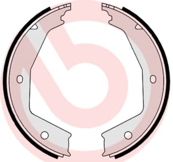 BREMBO Sada brzd. čeľustí parkov. brzdy S23554 1