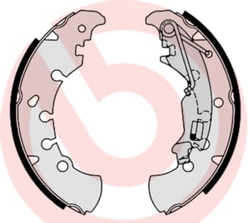 BREMBO Sada brzdových čeľustí S23555 1