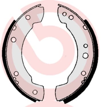 BREMBO Sada brzdových čeľustí S23566 1