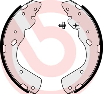 BREMBO Sada brzdových čeľustí S23576 1