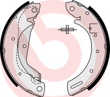 BREMBO Sada brzdových čeľustí S23577 1
