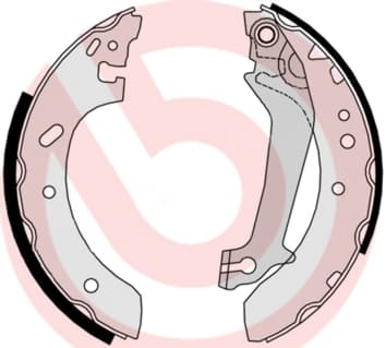BREMBO Sada brzdových čeľustí S24526 1